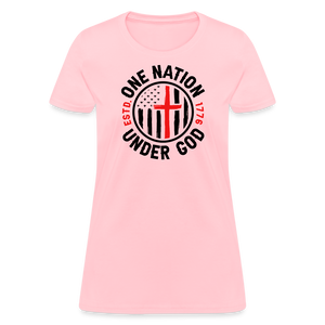 One Nation Under God Women's T-Shirt - pink