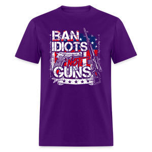 Ban idiots not Guns Classic T-Shirt - purple