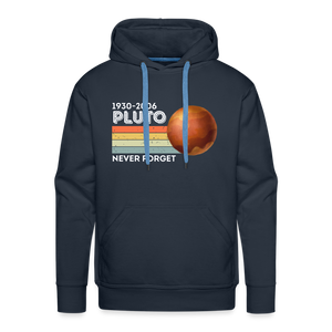 1930-2006 Pluto Never Forget Funny Men’s Premium Hoodie - navy