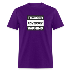 Trigger Advisory Warning Men's Classic T-Shirt - purple