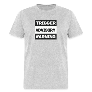 Trigger Advisory Warning Men's Classic T-Shirt - heather gray
