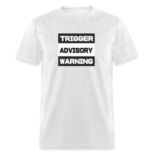 Trigger Advisory Warning Men's Classic T-Shirt - light heather gray