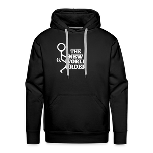 F**k The New World Order Men’s Premium Hoodie - black