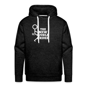 F**k The New World Order Men’s Premium Hoodie - charcoal grey