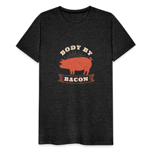 Body by Bacon Men's Premium T-Shirt - charcoal grey
