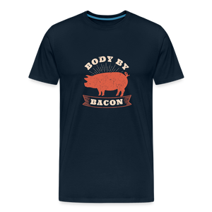 Body by Bacon Men's Premium T-Shirt - deep navy