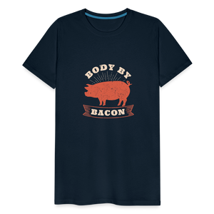 Body by Bacon Men's Premium T-Shirt - deep navy