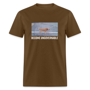 Become Ungovernable Classic T-Shirt - brown