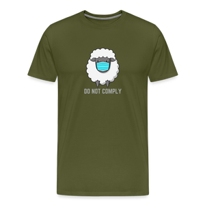 Do Not Comply Men's Premium T-Shirt - olive green