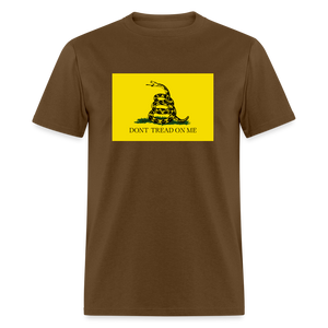 Don't Tread On - Gadsden Flag Classic T-Shirt - brown