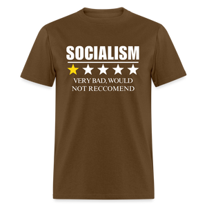 Review of socialism Classic T-Shirt - brown