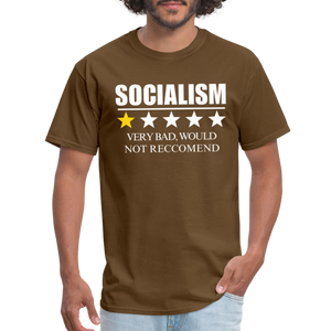 Review of socialism Classic T-Shirt - brown