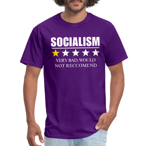 Review of socialism Classic T-Shirt - purple