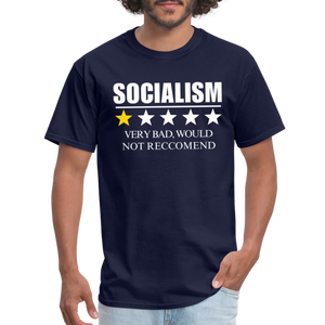 Review of socialism Classic T-Shirt - navy