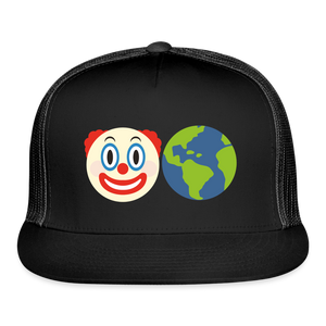 Clown World Trucker Cap - black/black