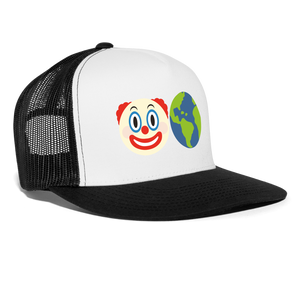 Clown World Trucker Cap - white/black