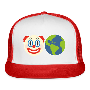 Clown World Trucker Cap - white/red
