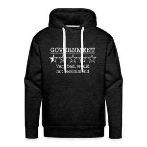 Government, would not recommend Men’s Premium Hoodie - charcoal grey