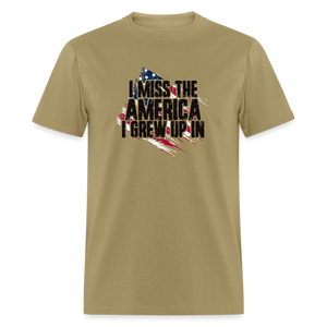 I Miss The America I Grew Up In Unisex Classic T-Shirt - khaki