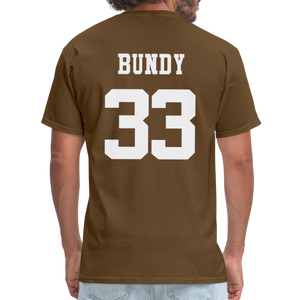 Polk High Front Print and (Back Print) Unisex Classic T-Shirt - brown