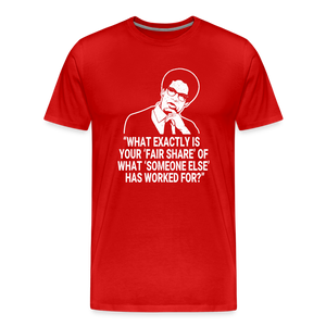 Fair Share - Thomas Sowell Quote Men's Premium T-Shirt - red