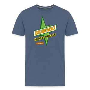 Brawndo - Its Got Electrolytes V2 Men's Premium T-Shirt - heather blue