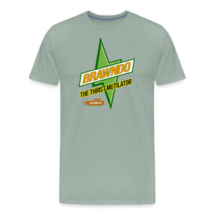 Brawndo - Its Got Electrolytes V2 Men's Premium T-Shirt - steel green