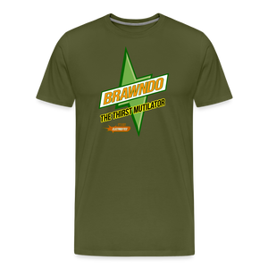 Brawndo - Its Got Electrolytes V2 Men's Premium T-Shirt - olive green