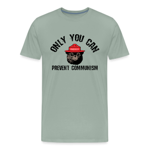 Only You Can Prevent Communism Men's Premium T-Shirt - steel green