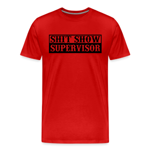 Shit Show Supervisor Men's Premium T-Shirt - red