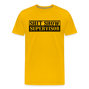 Shit Show Supervisor Men's Premium T-Shirt - sun yellow