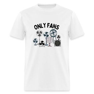 Only Fans Funny Unisex Classic T-Shirt - white