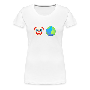 Clown World Women’s Premium T-Shirt - white
