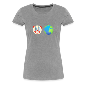 Clown World Women’s Premium T-Shirt - heather gray