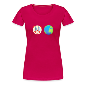 Clown World Women’s Premium T-Shirt - dark pink