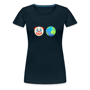 Clown World Women’s Premium T-Shirt - deep navy