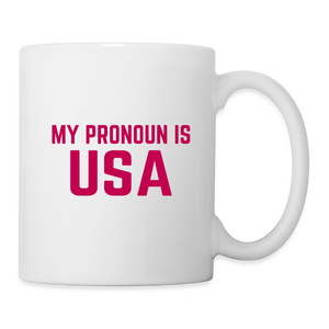 My Pronoun is USA Coffee/Tea Mug - white