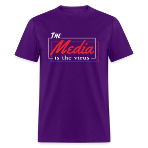 The Media Is The Virus Classic T-Shirt - purple