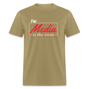 The Media Is The Virus Classic T-Shirt - khaki