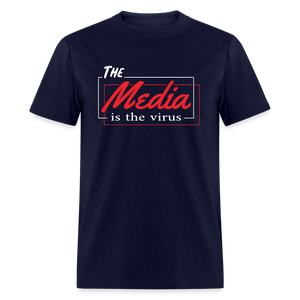 The Media Is The Virus Classic T-Shirt - navy
