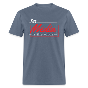 The Media Is The Virus Classic T-Shirt - denim