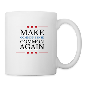 Make Common Sense Common Again Coffee/Tea Mug - white