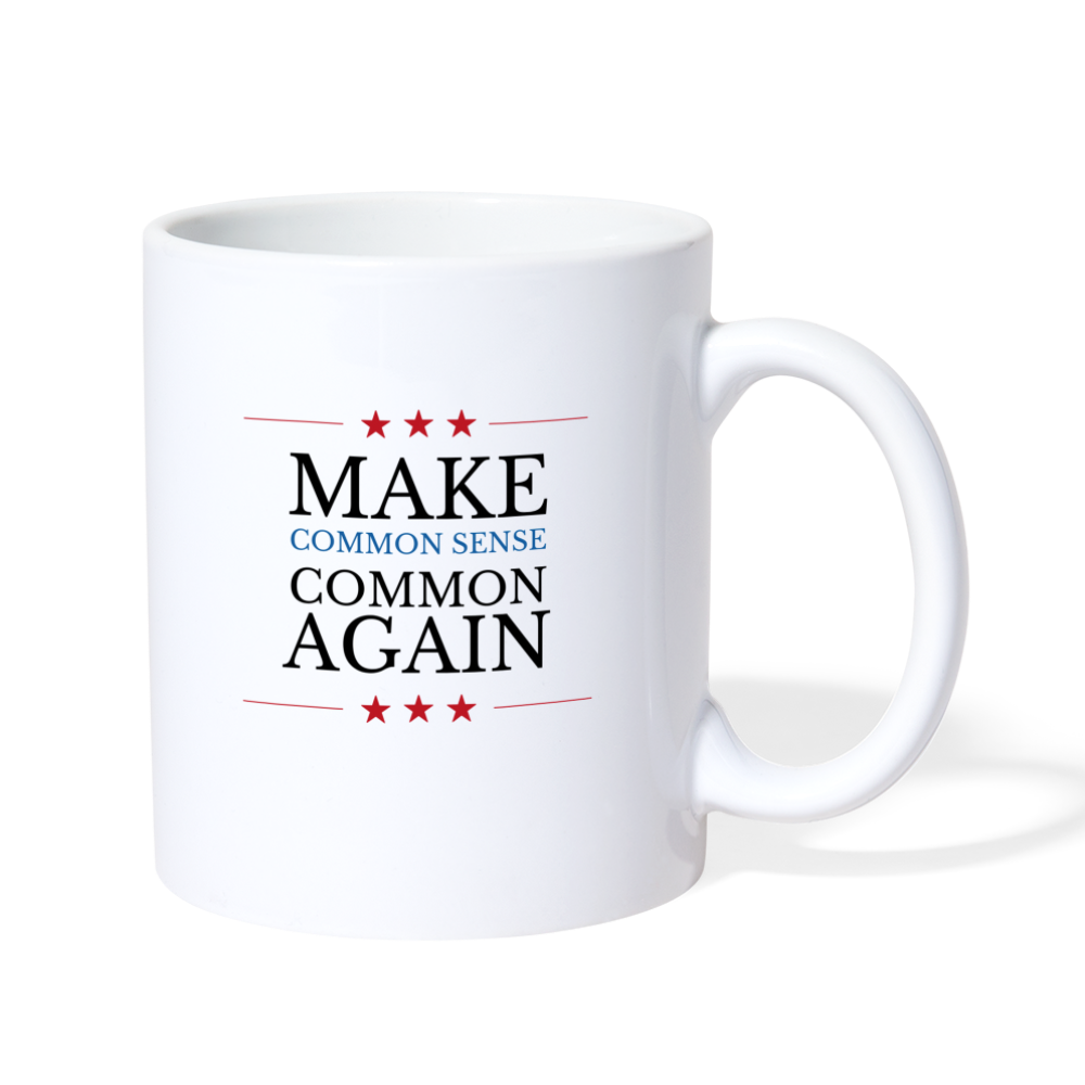 Make Common Sense Common Again Coffee/Tea Mug - white