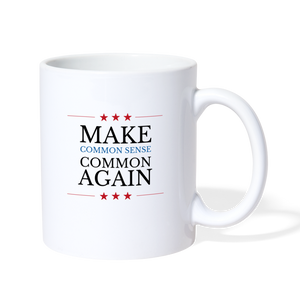 Make Common Sense Common Again Coffee/Tea Mug - white
