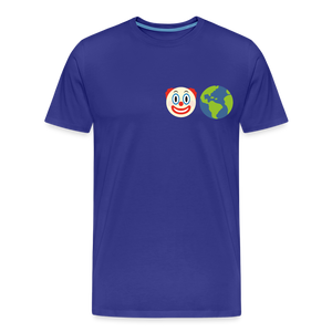 Clown World front & back print Men's Premium T-Shirt - royal blue