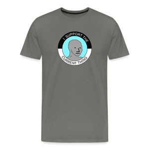 I Support The Current Thing Men's Premium T-Shirt - asphalt gray