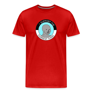 I Support The Current Thing Men's Premium T-Shirt - red