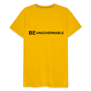 BE UNGOVERNABLE Men's Premium T-Shirt - sun yellow