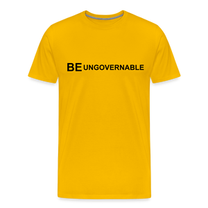 BE UNGOVERNABLE Men's Premium T-Shirt - sun yellow