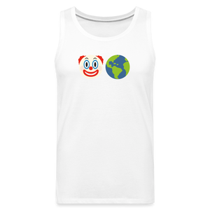 Clown World Men’s Premium Tank - white